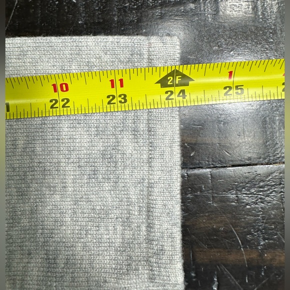 Vineyard Vines Heather Gray Open Front Fringe Cardigan Cashmere Blend Size XL - Picture 11 of 11